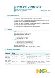 74AHCT245PW datasheet.datasheet_page 1