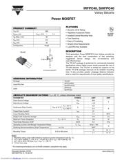 IRFPC40 Datenblatt PDF