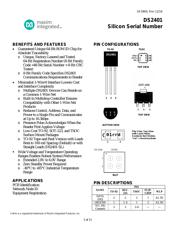 DS2401P+ Datenblatt PDF