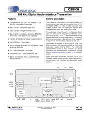 CS8406-CSZ Datenblatt PDF