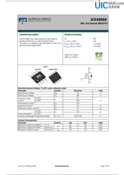 AO4406A Datenblatt PDF