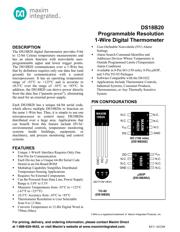 DS18B20+ Datenblatt PDF