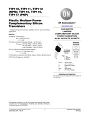 TIP111 Datenblatt PDF