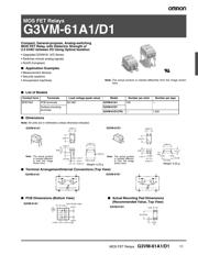 G3VM61D1 数据规格书 1
