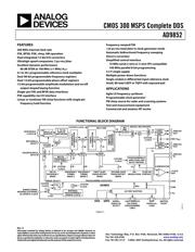 AD9852/PCB datasheet.datasheet_page 1