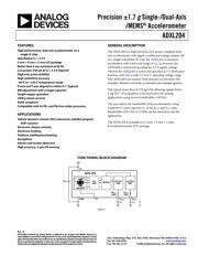 ADXL204 数据规格书 1