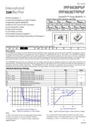 IRF6636TRPBF 数据规格书 1