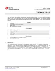 TPS74901EVM-210 数据规格书 1