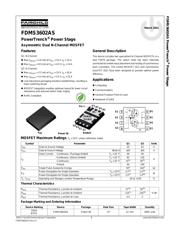 FDMS3602AS 数据规格书 1