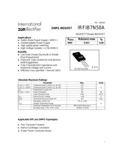 IRFIB7N50A 数据规格书 1