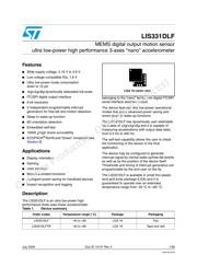 LIS331DLFTR datasheet.datasheet_page 1