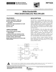 MPY634 Datenblatt PDF