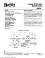 AD9826KRSRL Datenblatt PDF