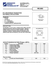 MS1003 数据规格书 1