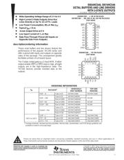 SN74HC540PWR 数据规格书 1