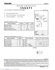 1SV271 数据规格书 1