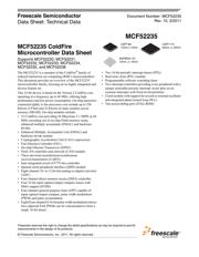 MCF52236CAF50 数据规格书 1