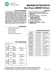 MAX627EPA Datenblatt PDF