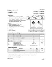 IRLU8729-701PBF datasheet.datasheet_page 1