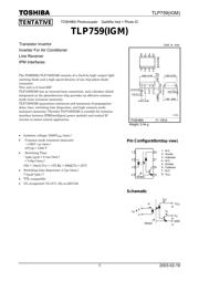 TLP759 数据规格书 1