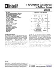AD9883AKSTZ-110 数据手册