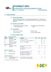 PSMN017-30PL,127 数据规格书 1