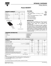 IRFI840GPBF 数据规格书 1