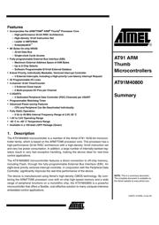 AT91M40800-33AU datasheet.datasheet_page 1