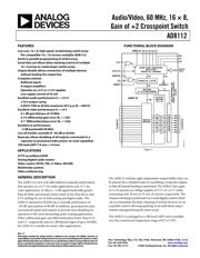 AD8112 datasheet.datasheet_page 1