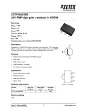 ZXTP19020DZTA 数据规格书 1