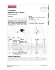 FQP33N10 Datenblatt PDF