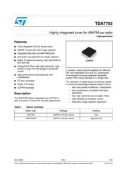 TEF6621T/V1,512 Datenblatt PDF