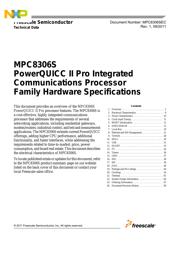 MPC8306CVMADDCA 数据规格书 1