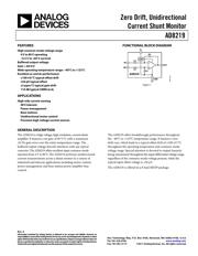 AD8219 datasheet.datasheet_page 1