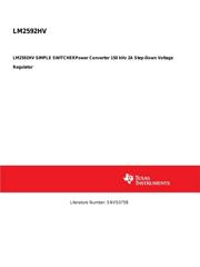 LM2592HVS-5.0/NOPB datasheet.datasheet_page 1