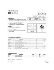 IRF7910 数据规格书 1