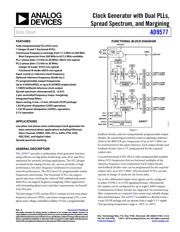 AD9577BCPZ-R7 数据规格书 1