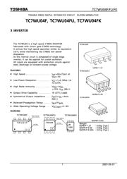 TC7WU04FK(TE85L) datasheet.datasheet_page 1