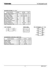 TC7WU04FK(TE85L) datasheet.datasheet_page 2