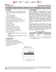 DAC101S101QCMK/NOPB 数据规格书 1