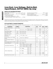 MAX4321EUK-T datasheet.datasheet_page 2