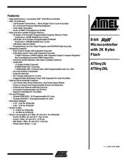 ATTINY26L-8SU Datenblatt PDF