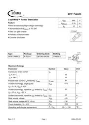 SPW17N80C3 datasheet.datasheet_page 1