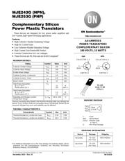 MJE253 Datenblatt PDF
