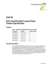 Z84C9008VEC00TR 数据规格书 6