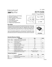 IRFP250A 数据规格书 1