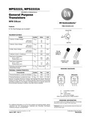MPS2222AG Datenblatt PDF