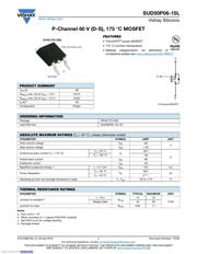 SUD50P06-15L-E3 Datenblatt PDF