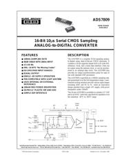 ADS7809U/1K 数据规格书 1