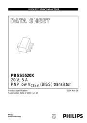 PBSS5520X 数据规格书 1